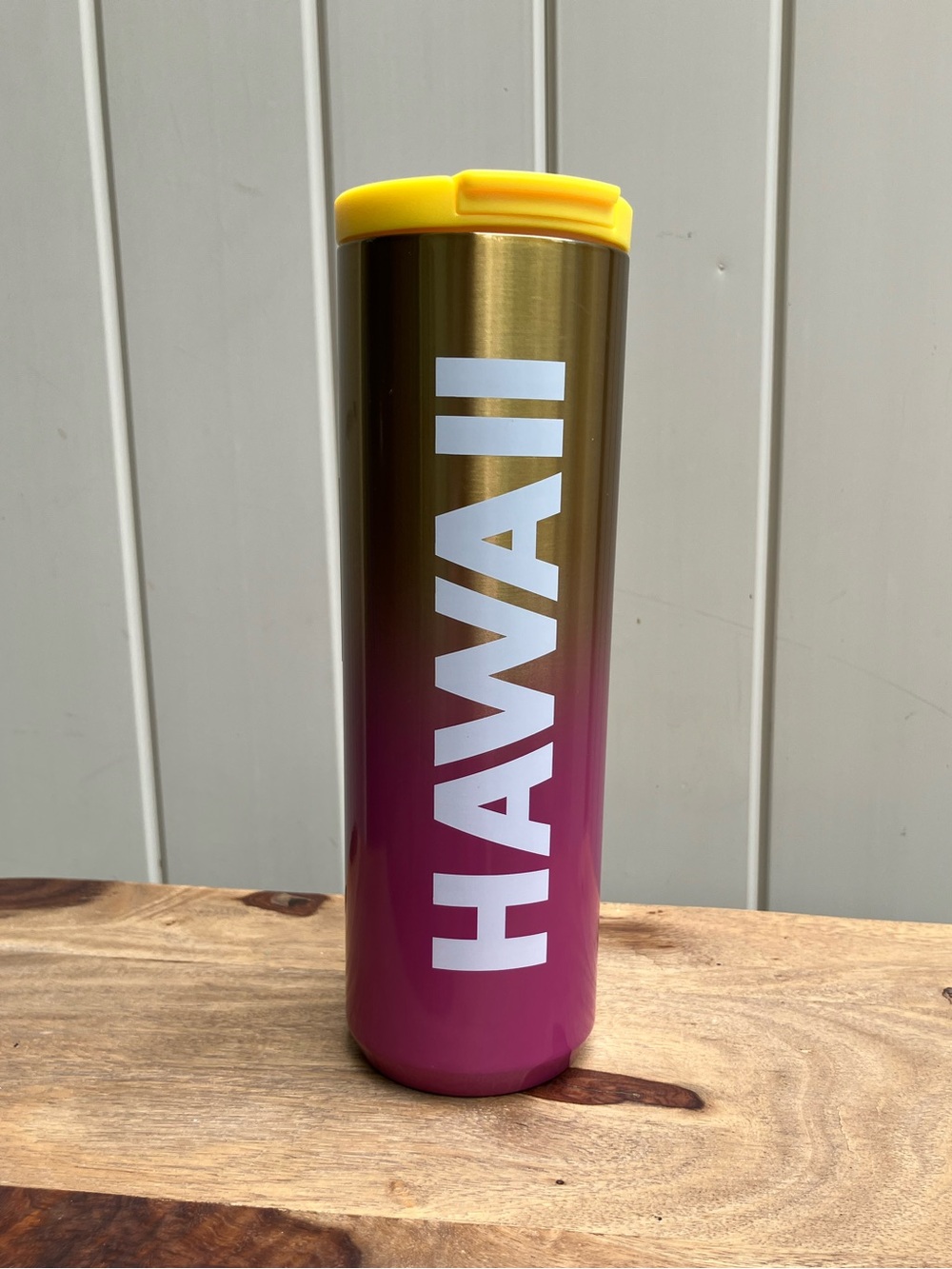 Starbucks Hawaii pink gold ombre NWT travel cup pineapple collectible 2019